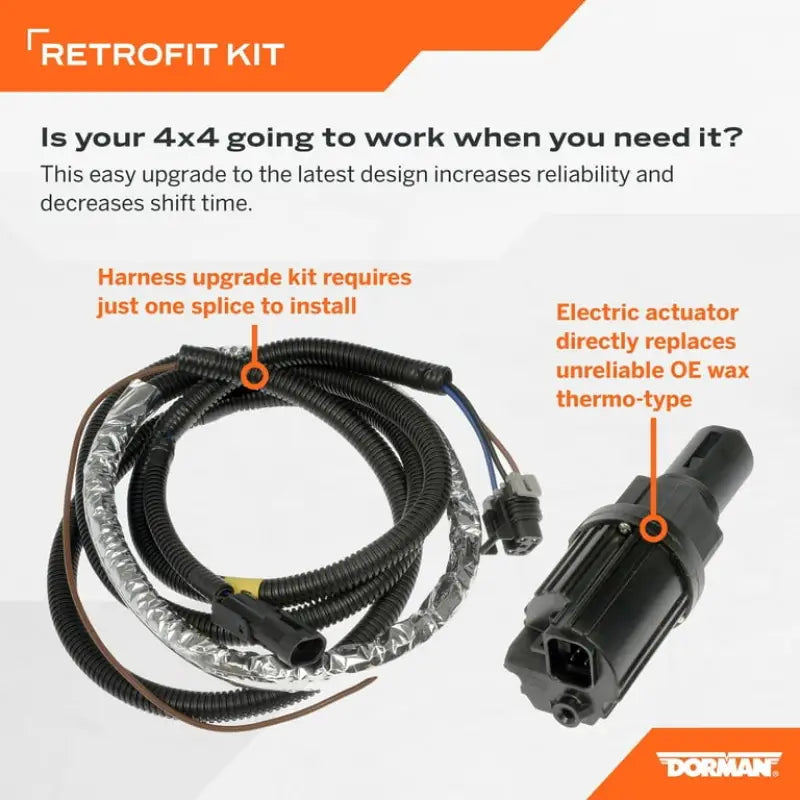 600-490 Dorman Diff Act Upgrade Kit - Four Wheel Drive Actuator