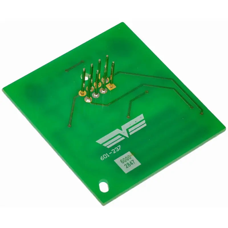 Green circuit board with pins for Dorman Trailer Brake Switch, ideal for Dorman Trailer brake needs