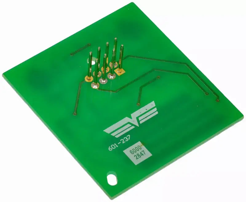 Green circuit board with pins for Dorman Trailer Brake Switch in trailer brake system