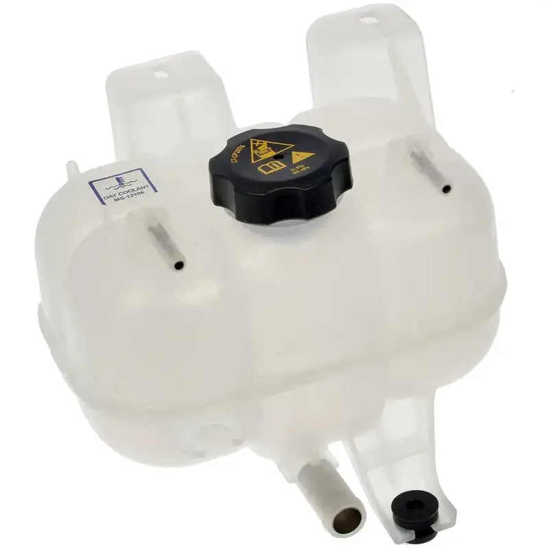 Translucent plastic coolant reservoir with black cap for Dorman coolant reservoir repair