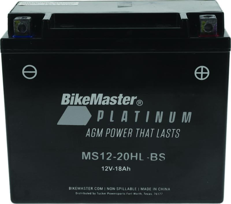 Bike Master 780764 BikeMaster AGM Battery - MS12-20HL-BS - 780764
