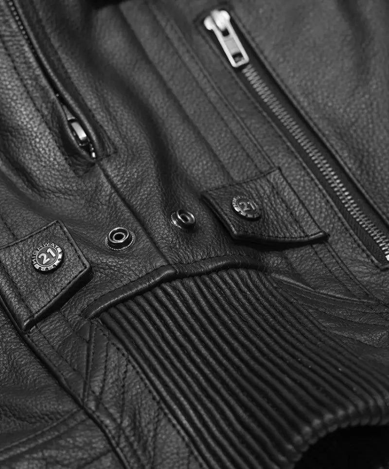 #6049 489-1014~8 Gunner Jacket Black 4x 