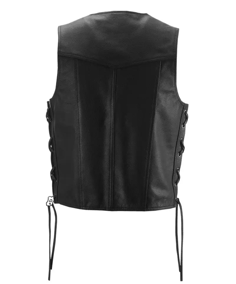 #6049 489-1070~2 Six Shooter Vest Black Sm 