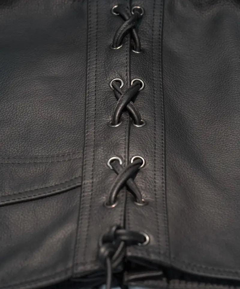#6049 489-1070~3 Six Shooter Vest Black Md 