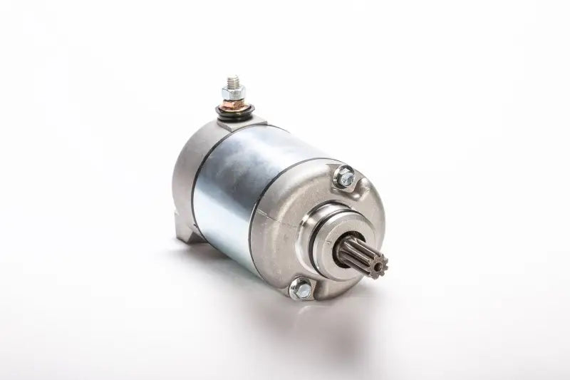 New silver and grey electric starter motor with splined shaft for engine starting RV parts