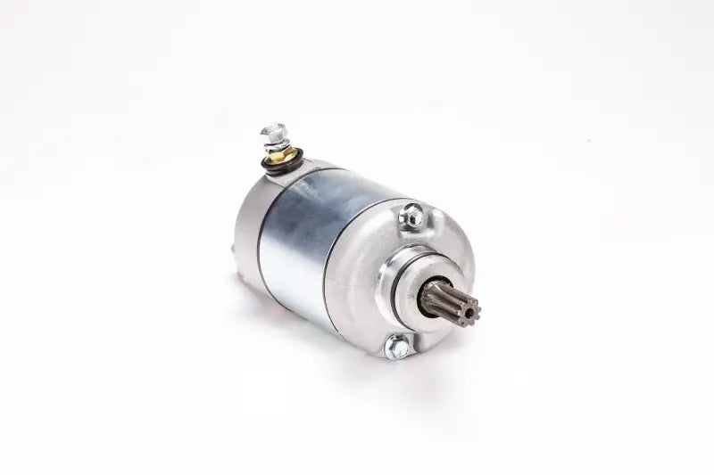 Silver and gray electric starter motor for 61-106 RV parts & accessories, OEM specs
