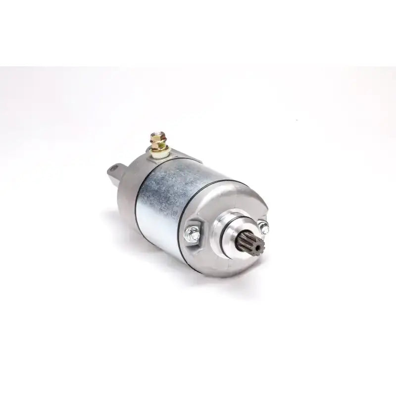 Silver and gray OEM spec starter motor from the 61-112 Starter with 1-year warranty
