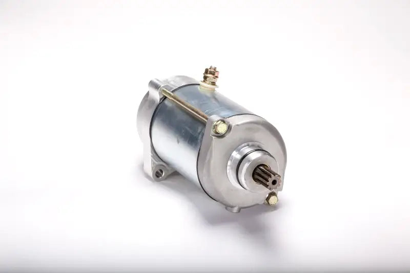 Silver and gray electric starter motor for RV parts & accessories with 1-year warranty
