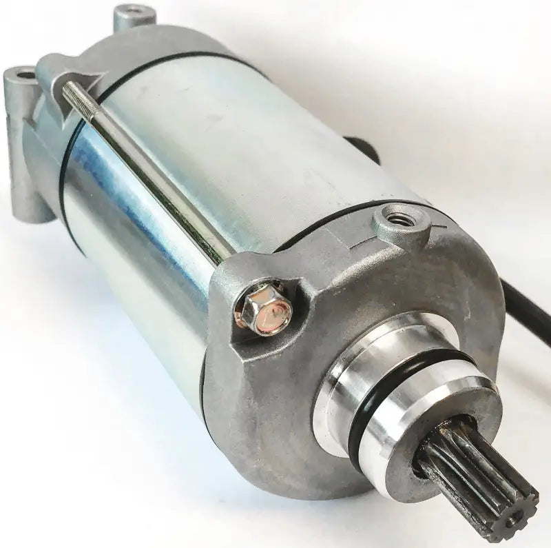 Silver and gray electric starter motor for RV parts & accessories and powersports vehicles