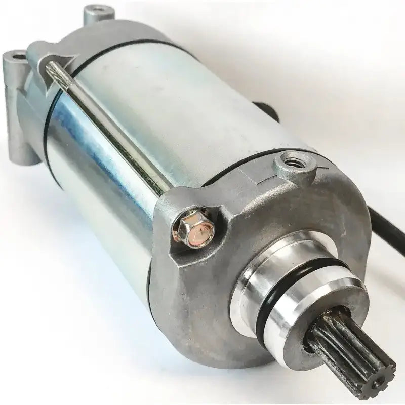 Silver and gray electric starter motor for RV parts & accessories and powersports vehicles