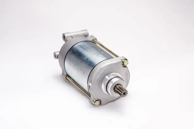 Silver and gray starter motor for vehicle’s starting, perfect in RV parts & accessories