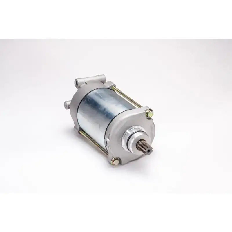 Silver and gray starter motor for vehicle’s starting, perfect in RV parts & accessories
