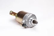 Motorcycle starter motor with gold body and silver end cap for RV and truck parts