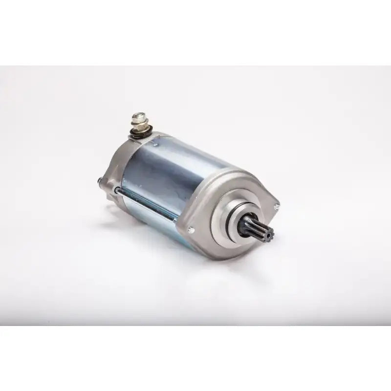 Silver and gray 61-309 starter motor meets OEM specs with 1-year warranty