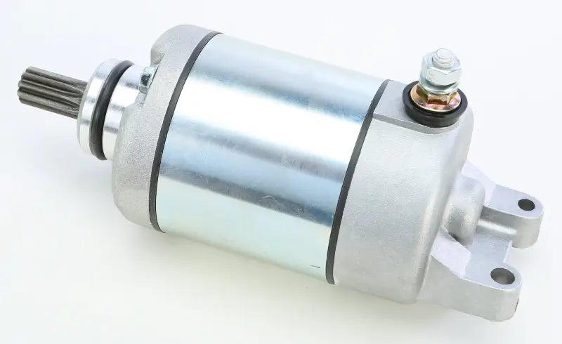Silver and gray electric starter motor for RV and truck parts & accessories
