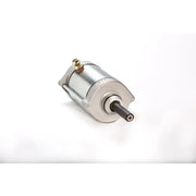 Silver and black electric starter motor for RV parts & accessories and powersports vehicles
