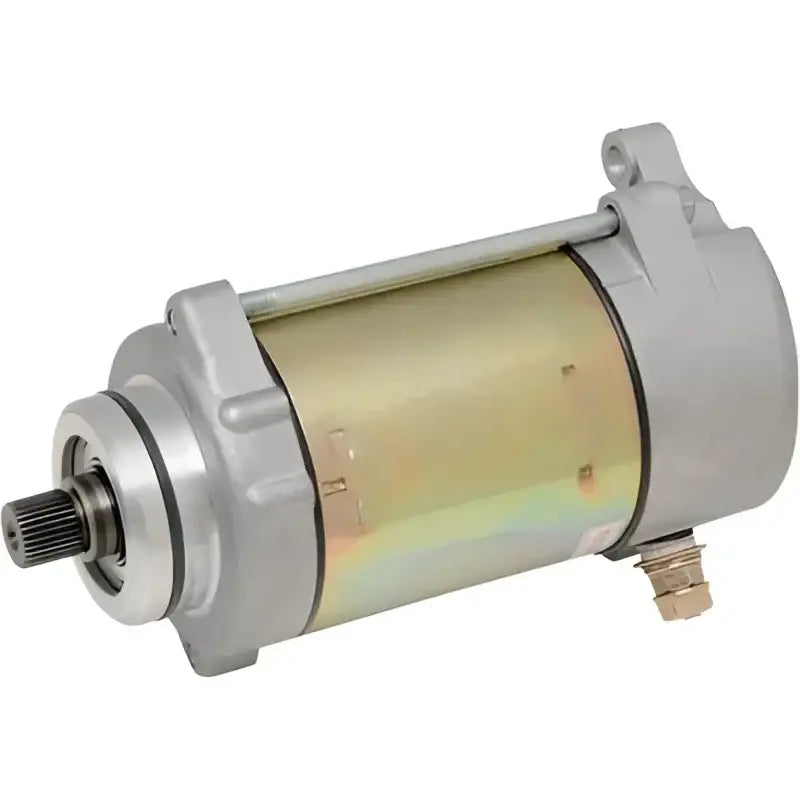 Silver and gold Ricks starter motor for 61-328 Ricks Starter Motor bike upgrade
