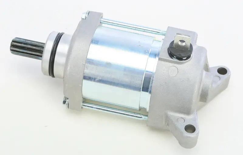 Silver and gray electric starter motor for RV parts & accessories with 1-year warranty