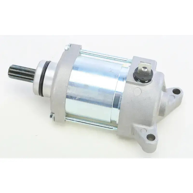 Silver and gray electric starter motor for RV parts & accessories with 1-year warranty