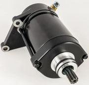 Black electric starter motor for 61-423 with OEM specs and 1-year warranty