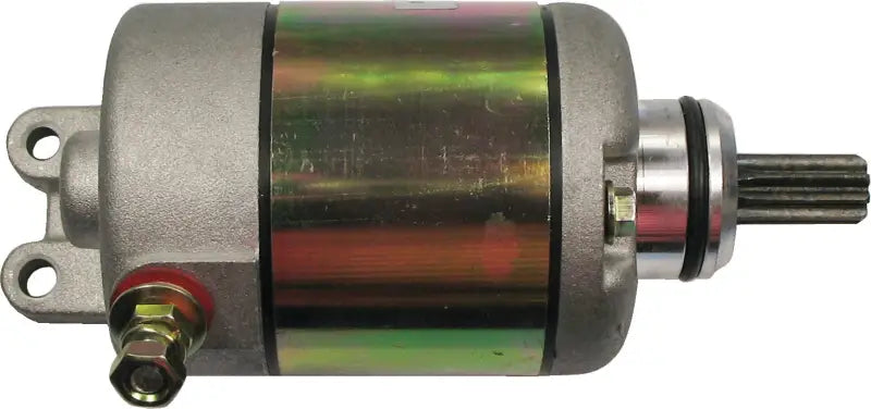 Silver and gold electric starter motor for RV parts & accessories with one-year warranty