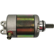 Silver and gold electric starter motor for RV parts & accessories with one-year warranty
