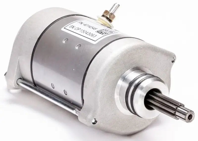 Silver and gray 61-522 Starter Motor with splined shaft design for reliable performance