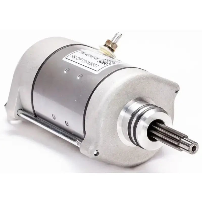 Silver and gray 61-522 Starter Motor with splined shaft design for reliable performance