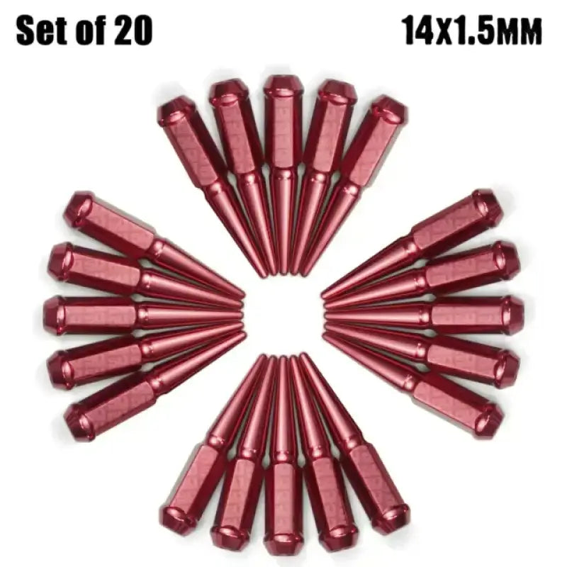 Red Twenty Dorman Whl Bolt Lug Nuts for vehicle wheel fitting 610-018.1