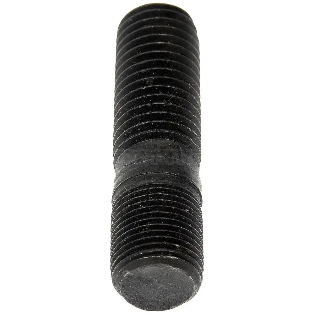 Black threaded pipe nipple for Dorman HD Wheel Stud replacement in heavy-duty wheel setups