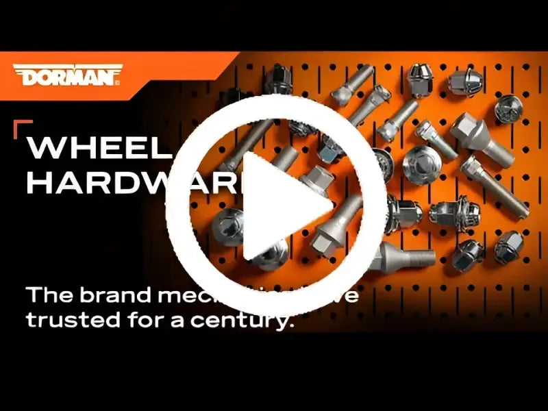Automotive wheel hardware featuring Dorman Wheel Stud for reliable wheel mounting