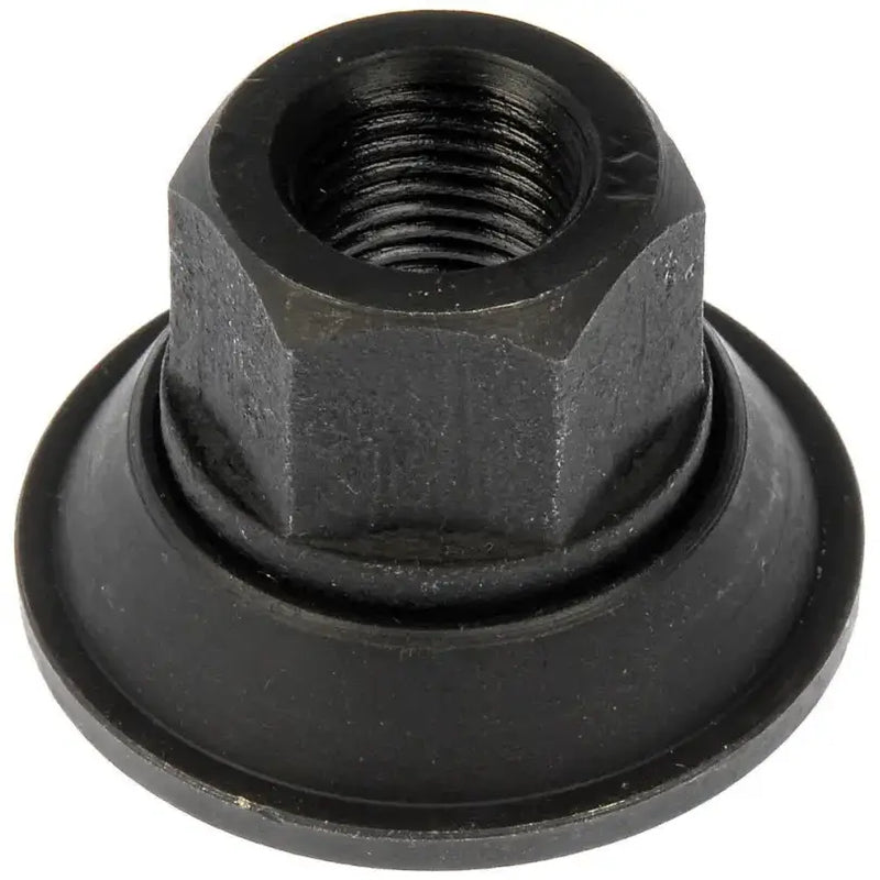 Black Dorman wheel nut with integrated washer for Dorman wheel models 611-127.1