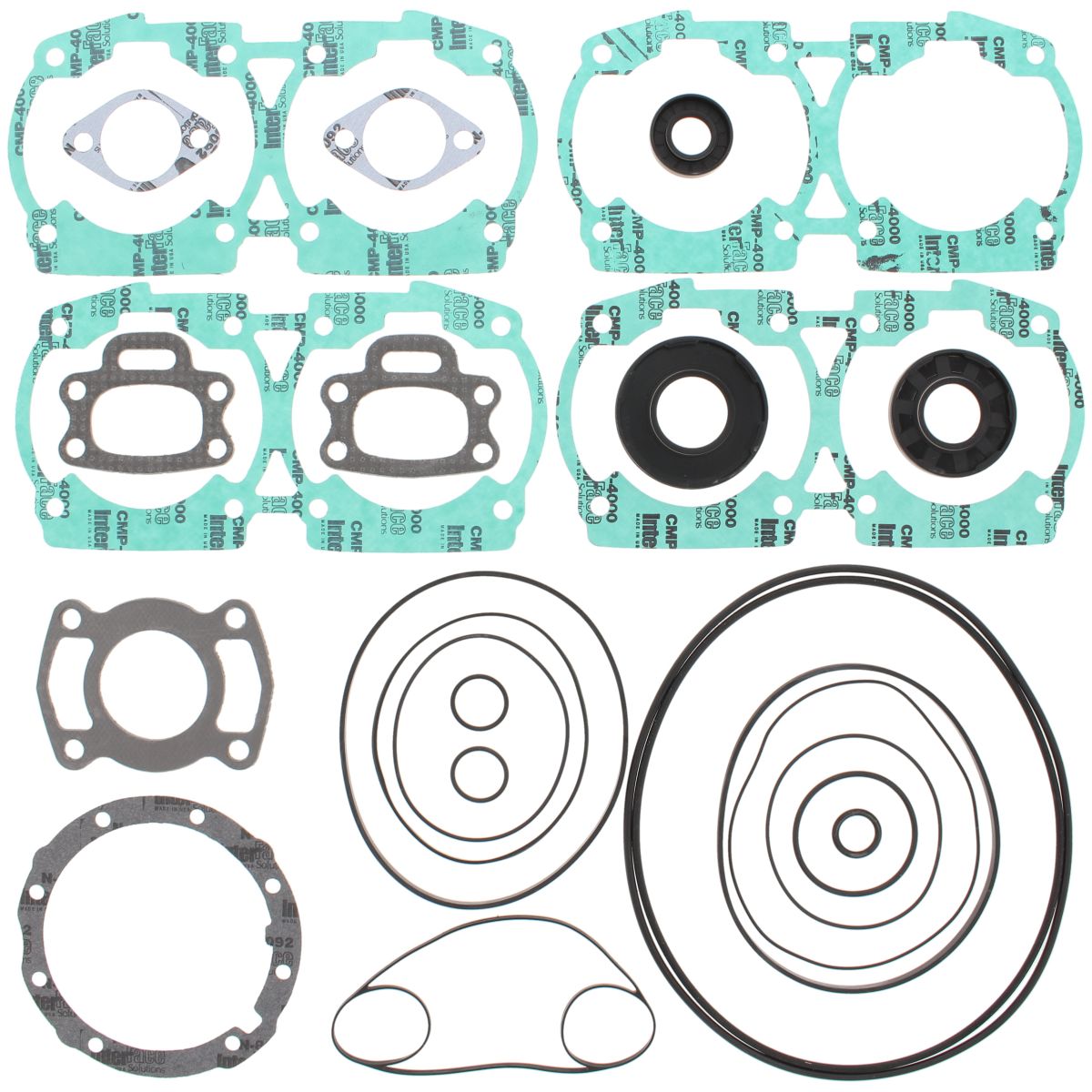 Vertex Pistons Complete Gasket Kt W/Oil Seals - 611204
