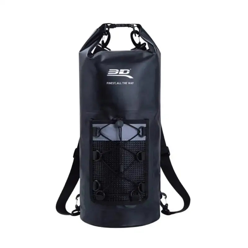 6117-09 3D Maxpider Roll-Top Dry Bag Backpack Black - Gear