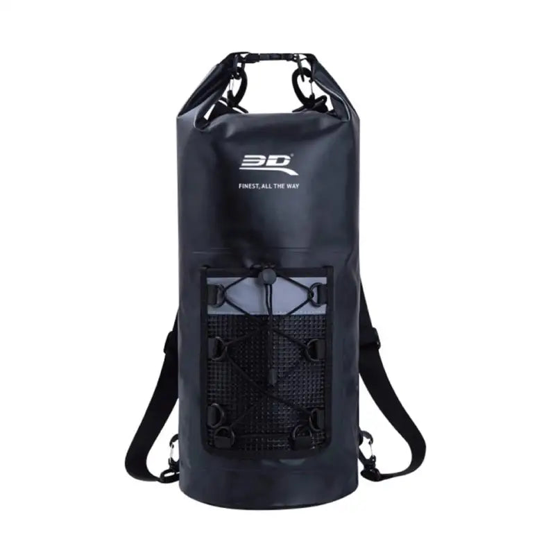 6117-09 3D Maxpider Roll-Top Dry Bag Backpack Black - Gear