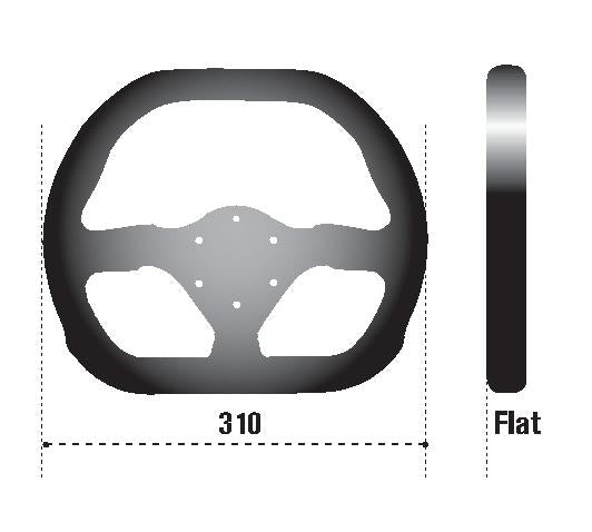 SPARCO 015P310F2SN Sparco Strwhl 310X260 Suede Black - 015P310F2SN