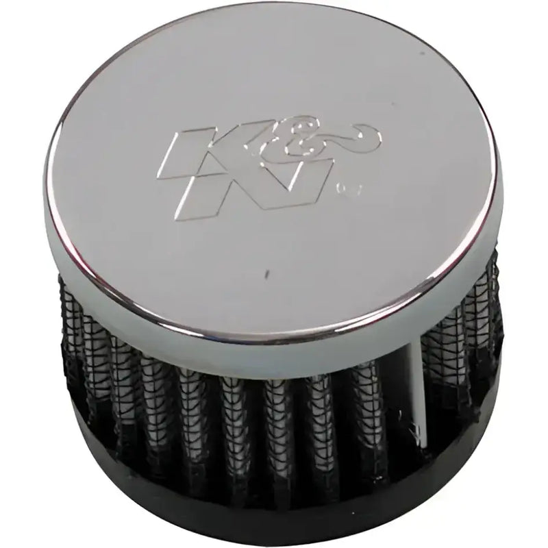 62-1330 Crankcase Vent Air Filter Direct Mount Chrome Top - Remote