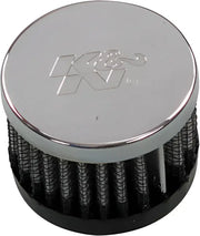 62-1330 Crankcase Vent Air Filter Direct Mount Chrome Top - Remote