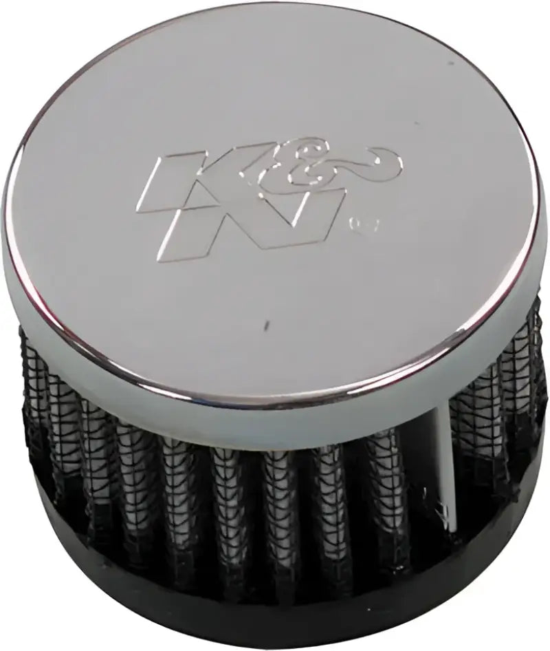62-1330 Crankcase Vent Air Filter Direct Mount Chrome Top - Remote