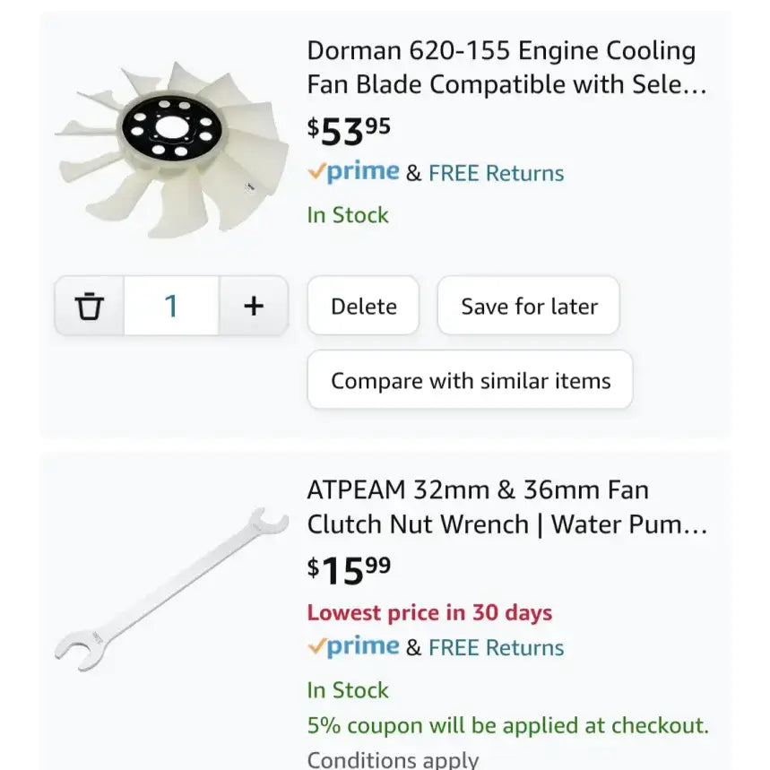 620-155 Dorman Clutch Fan Blade - Cooling