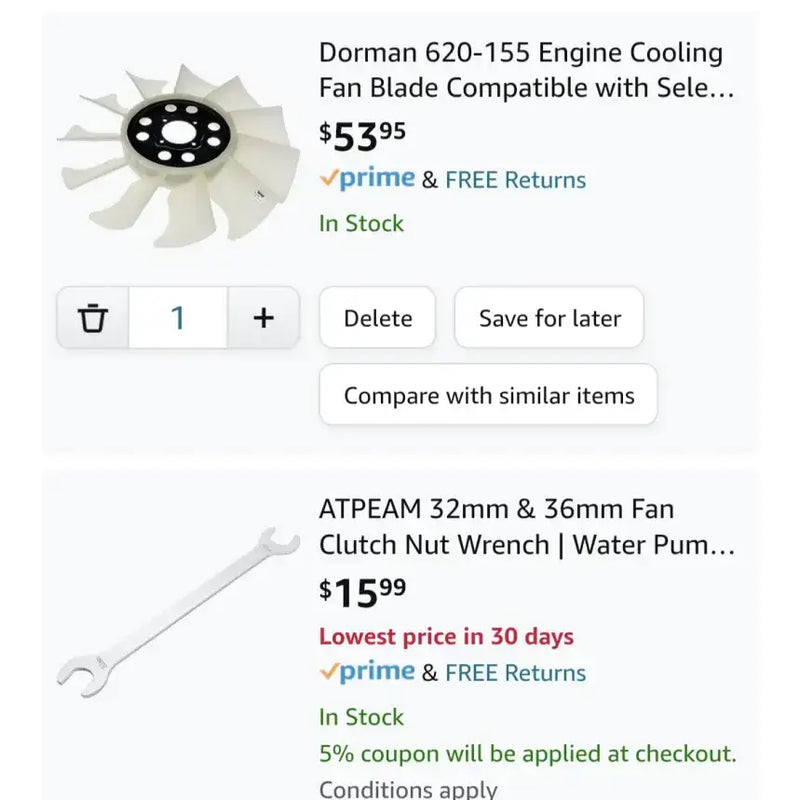 620-155 Dorman Clutch Fan Blade - Cooling