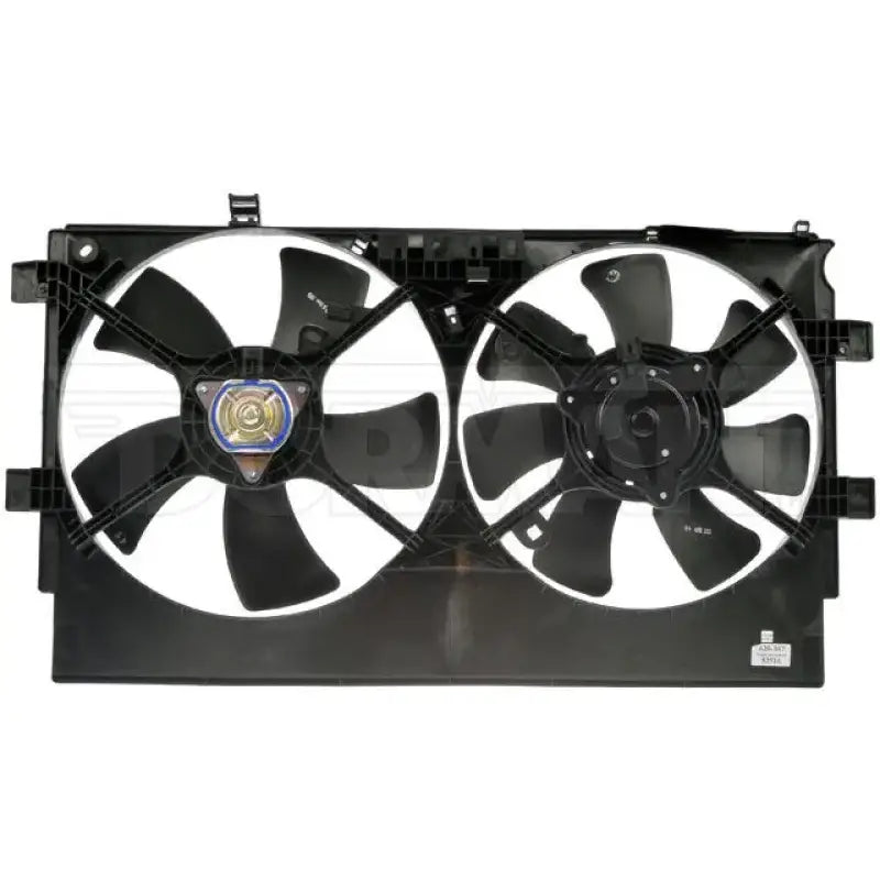 620-367 Dorman Dual Fan Assembly showing a dual fan assembly for easy cooling boost