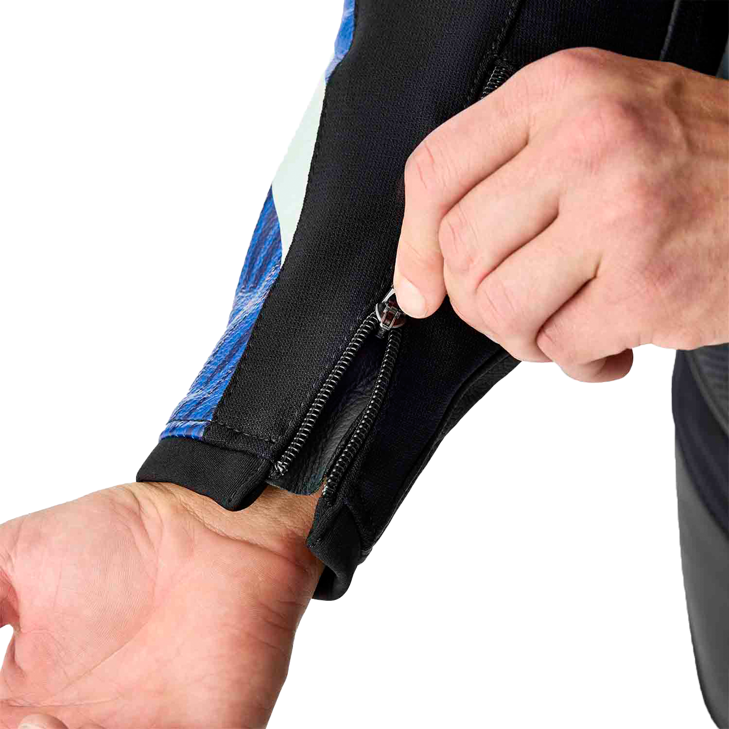 Tractech Evo D3o Jacket Blk/Blue Leather 3x
