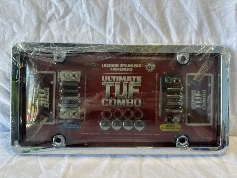 62320 Cruiser Novelty Plate Lock Chrom - License Frame