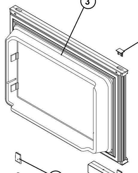 623272 Freezer Door Assembly