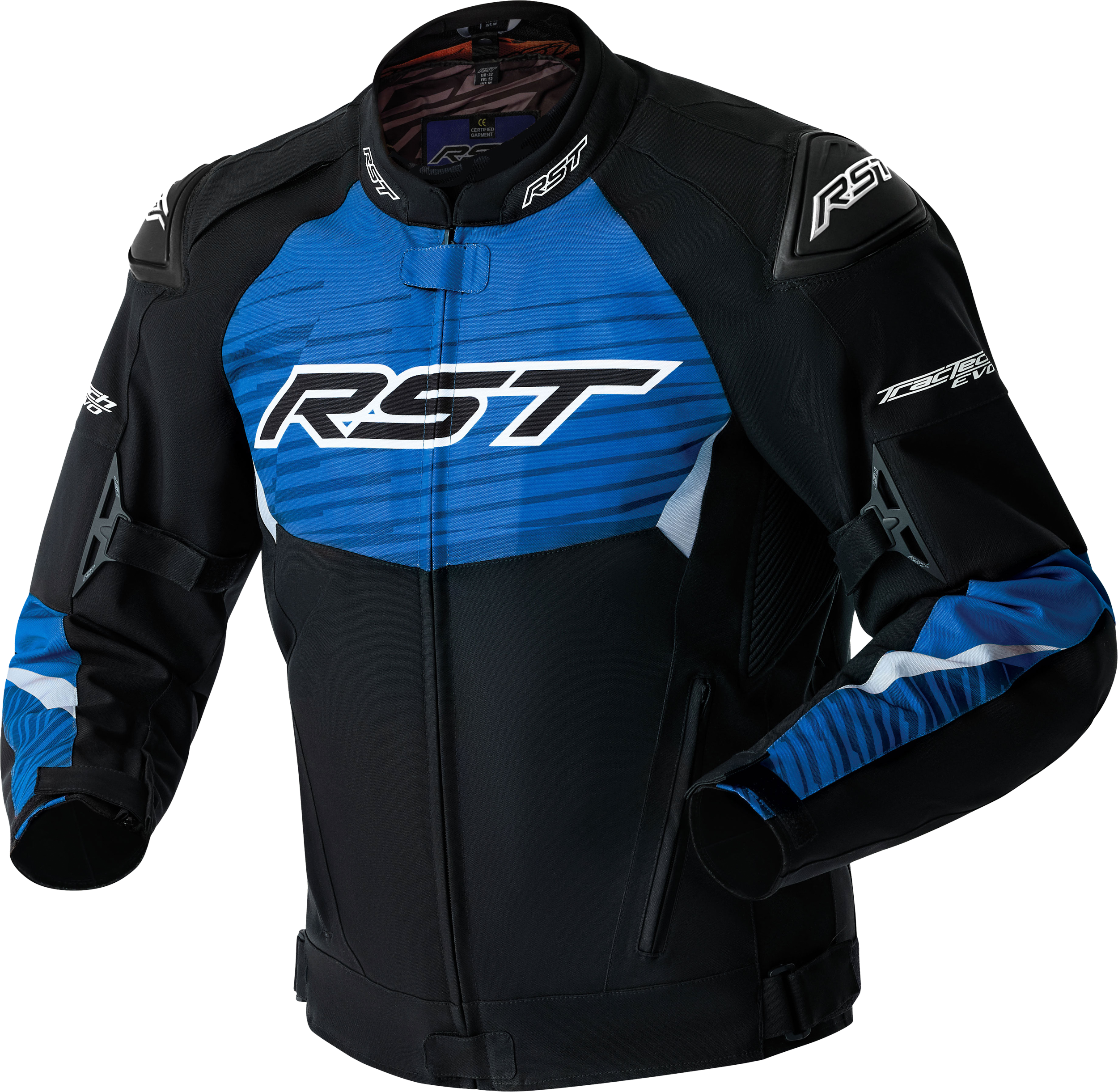 Tractech Evo D3o Jacket Black/Blue Textile 3x