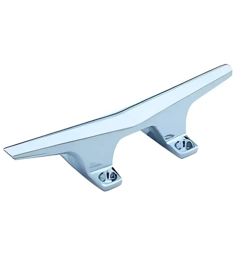 Chrome boat cleat from 6244-6 Attwood Marine with a durable hollow base design