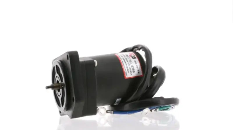 Black electric marine tilt motor with shaft and wiring for Arco Marine Tilt Motor