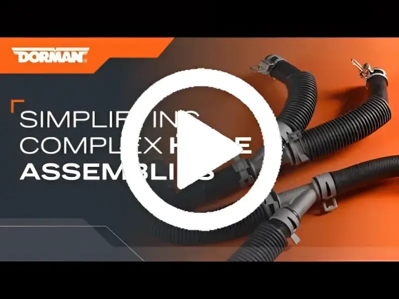 Corrugated black heater hose assembly for 626-307HP Dorman Heater Hose Assembly