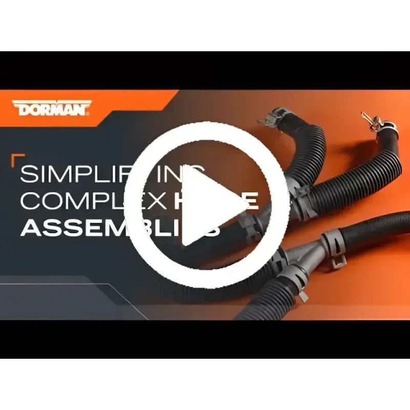 Corrugated black heater hose assembly for 626-307HP Dorman Heater Hose Assembly